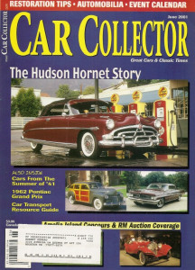 CAR COLLECTOR 2001 JUNE - HUDSON HORNET, '41 SUMMER CARS, '62 PONTIAC GRAND PRIX